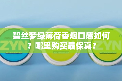 碧丝梦绿薄荷香烟口感如何？哪里购买最保真？
